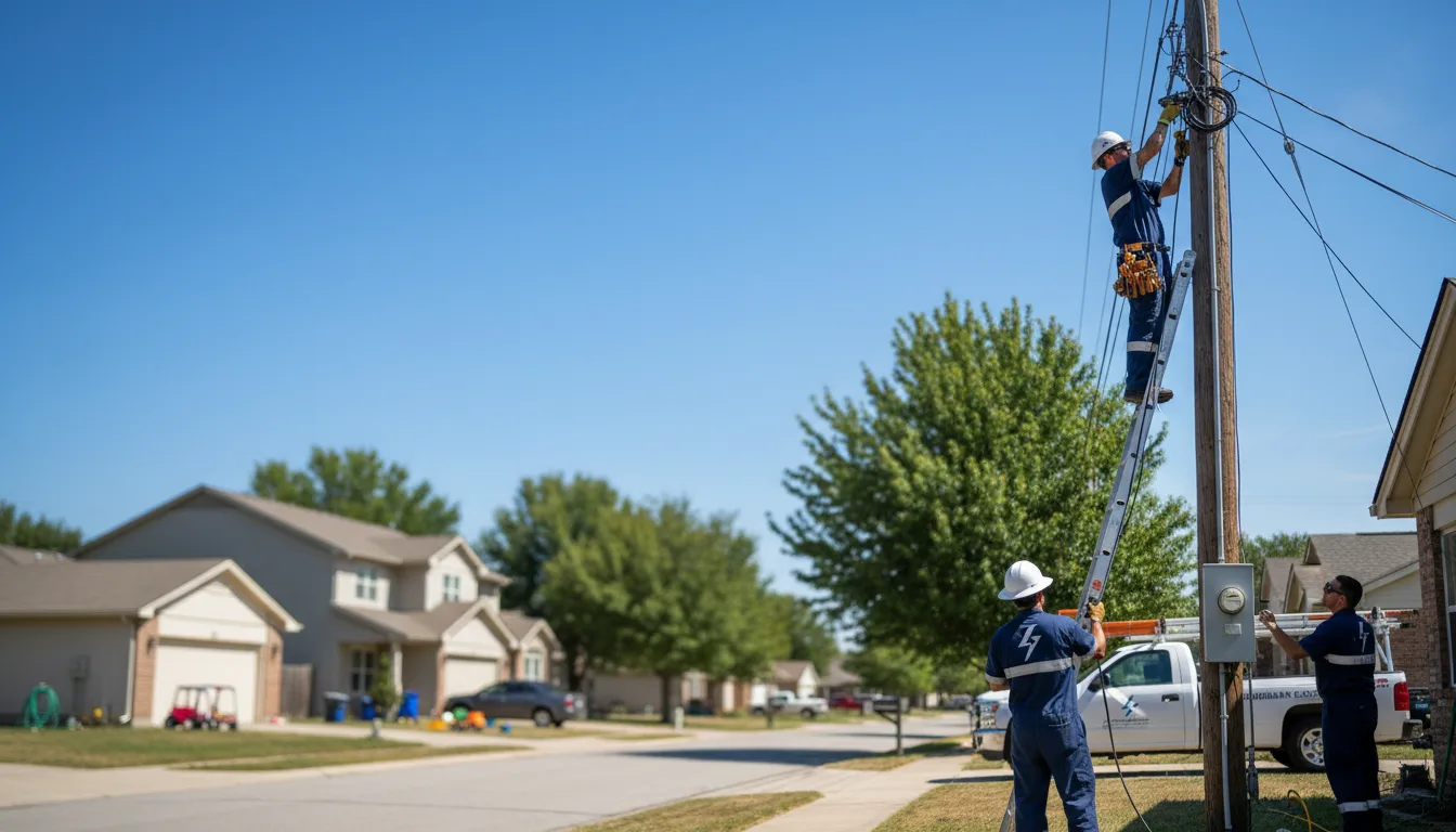 Residential electrician providing installation services in Talbotton, GA